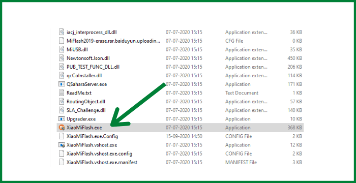 Mi Flash Tool exe File to Run Software